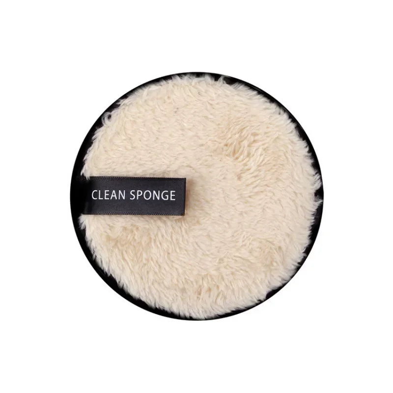 3 Piece Reusable Makeup Remover Pads - Microfiber Washable Face Cleansing Sponge