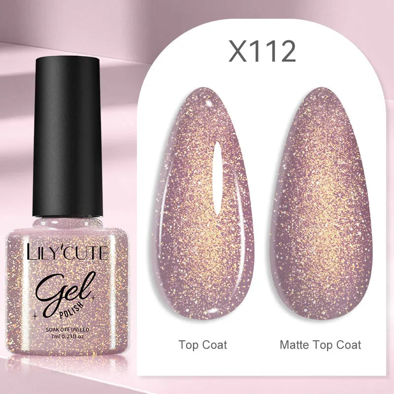 LILYCUTE 7ML Thermal Gel Nail Polish - Ultra-Thin Temperature Color Changing UV Gel