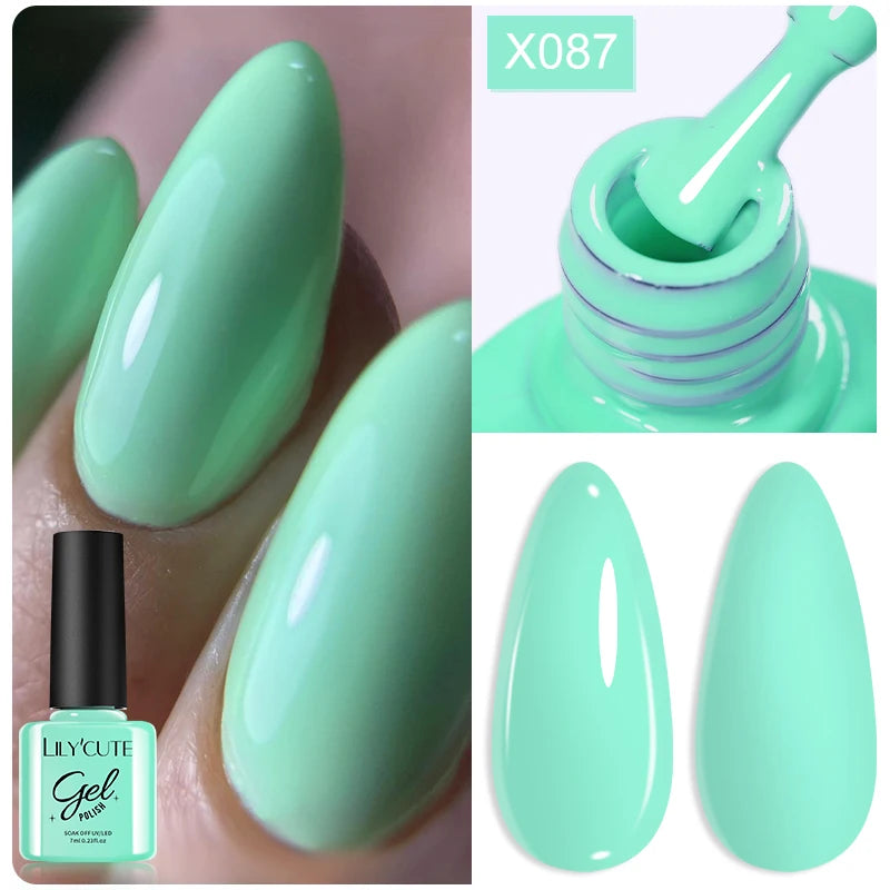 LILYCUTE 7ML Thermal Gel Nail Polish - Ultra-Thin Temperature Color Changing UV Gel