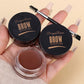 Matte Brown Black Wild Eyebrow Cream - 3D Natural Tint Gel Wax Waterproof Lasting