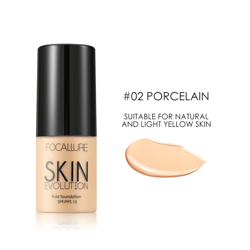 Focallure Base Face Liquid Foundation - Full Coverage Concealer Oil-Control Moisturizing