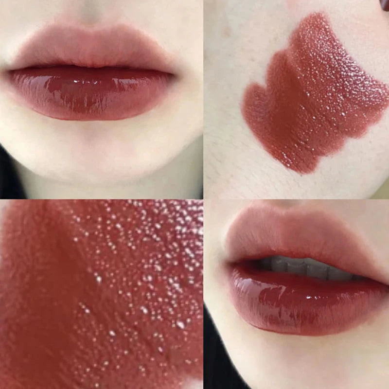 Mirror Glass Lip Tint - Punk Dark Red Lip Glaze Water Light Clear Lipstick
