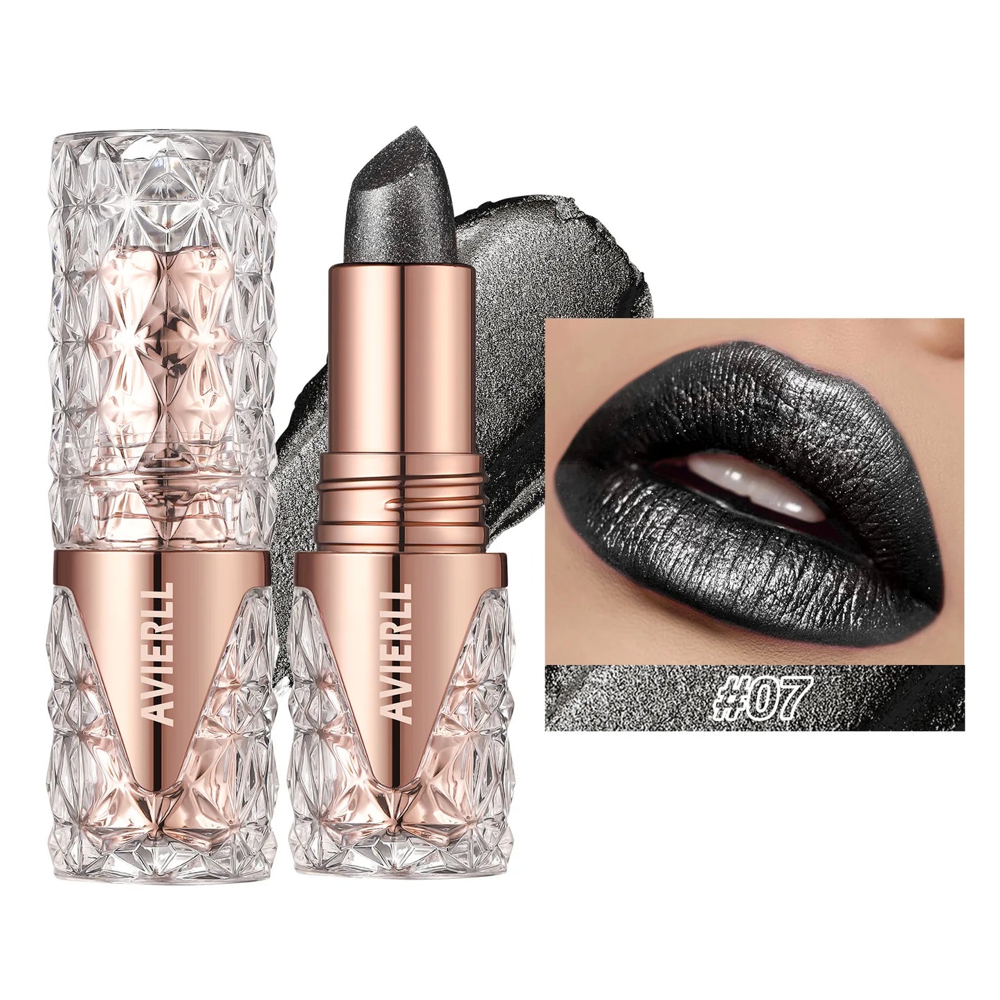 Quicksand Gold Glitter Lipstick - Moisturizing Long-Lasting Waterproof Lip Color