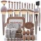Professional 3 to 20 Piece Makeup Brushes Set - Soft Fluffy Foundation Eyeshadow Concealer Blending Set