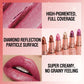 Quicksand Gold Glitter Lipstick - Moisturizing Long-Lasting Waterproof Lip Color
