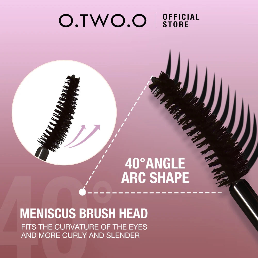 O.TWO.O 3D Silk Fiber Mascara - Lengthening Waterproof Long Lasting Curling Thick