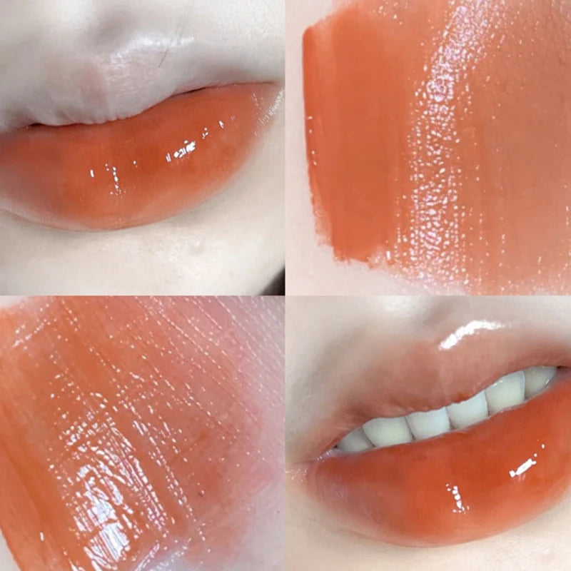 Mirror Glass Lip Tint - Punk Dark Red Lip Glaze Water Light Clear Lipstick