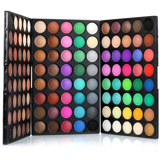 120 Color Eyeshadow Palette - Glitter, Shimmer & Matte Finishes