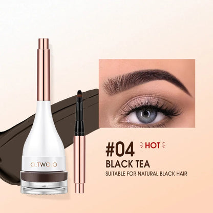 Wholesale O.TWO.O Eyebrow Pomade - Brow Mascara Natural Waterproof Long Lasting with Brush