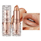Quicksand Gold Glitter Lipstick - Moisturizing Long-Lasting Waterproof Lip Color