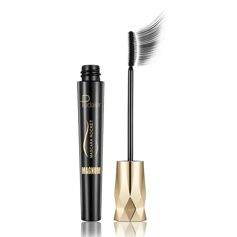 Pudaier Eyelash Mascara - Waterproof Thick Long Curling 4D Lengthening Non-Flaking