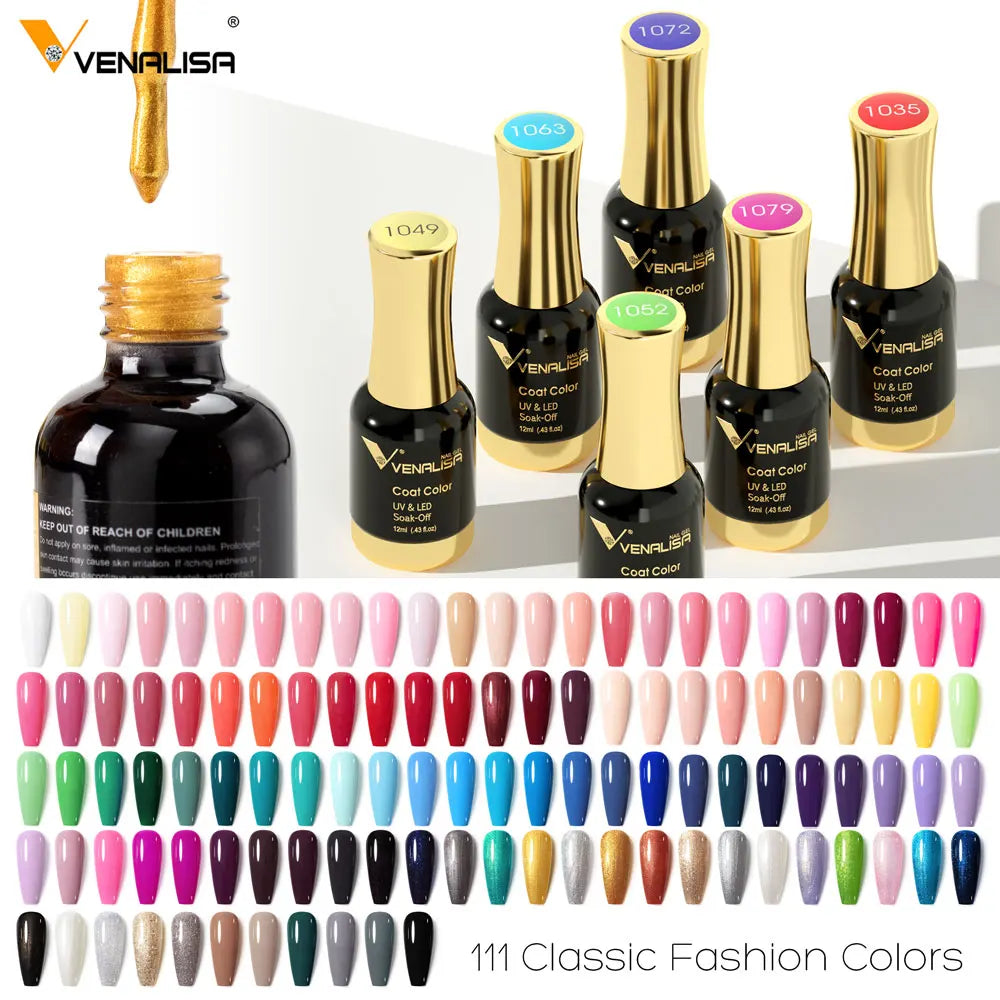 Venalisa Nail Gel Polish - TPO Free HEMA Free 12ml Classical Organic UV LED Gel