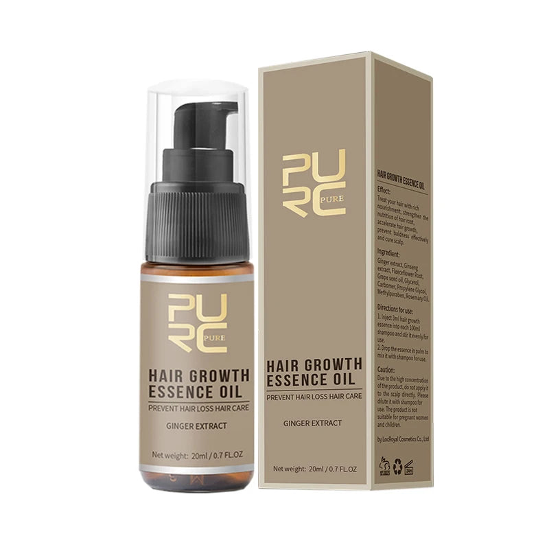 PURC Hair Growth System - Shampoo, Conditioner & Oil Set for Hair Loss Treatment