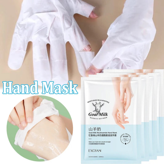 Goat Milk Hand Mask - 5 Pairs Moisturizing & Nourishing Hand Treatment