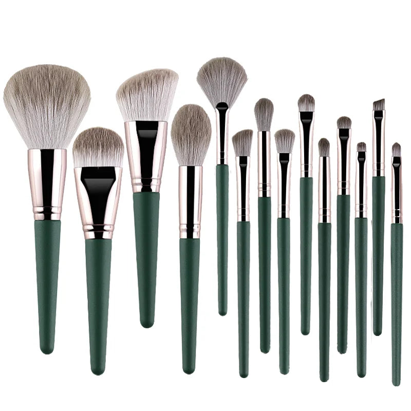 JTFIL Makeup Brushes Set - 14 Piece Soft Fluffy Cosmetic Brush Collection