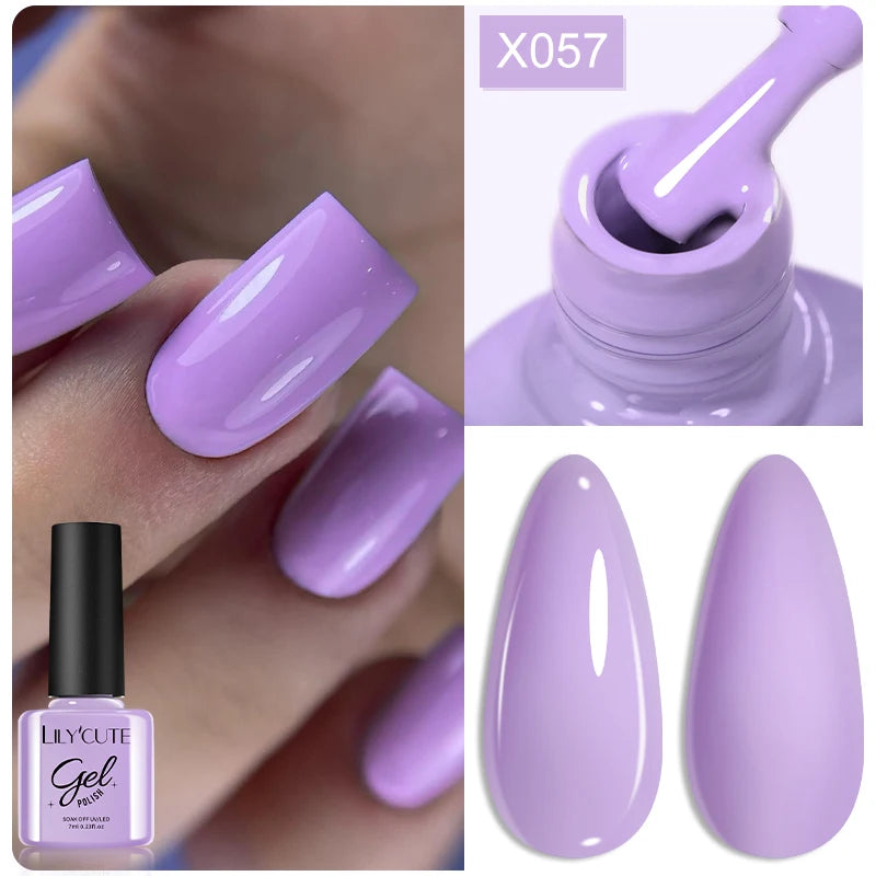 LILYCUTE 7ML Thermal Gel Nail Polish - Ultra-Thin Temperature Color Changing UV Gel
