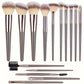 Professional 3 to 20 Piece Makeup Brushes Set - Soft Fluffy Foundation Eyeshadow Concealer Blending Set