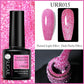UR SUGAR 7.5ml Reflective Glitter Gel - Pink Sequins Nail Polish Semi-Permanent