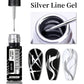 LILYCUTE 5ML Metallic Painting Liner Gel - Super Bright Gold Silver Mirror Drawing Gel